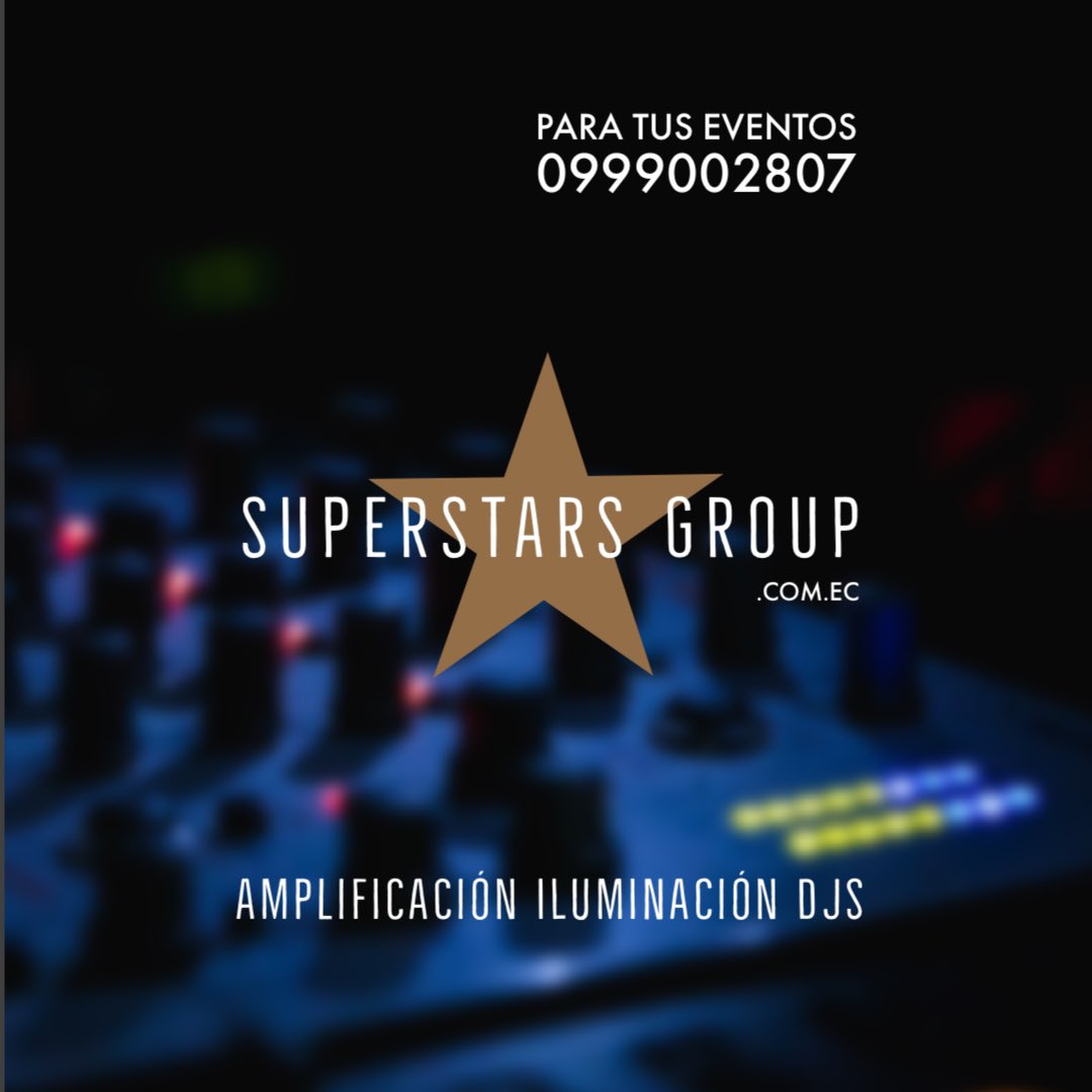 DjHectorRamos's tweet photo. @SuperstarsGroup 
Para Tus Eventos
• #Amplificación •#Iluminación •#Djs
Contáctanos al 0999002807
📍Visítanos 
https://t.co/npl4B17FDC
#SuperstarsGroup #Eventos #Amplificacion #Iluminacion #Dj #PioneerDj #BoseProfessional #QSC #Fiesta #Party #Musica #Matrimonios #Cumpleaños https://t.co/493kNoe5Zz