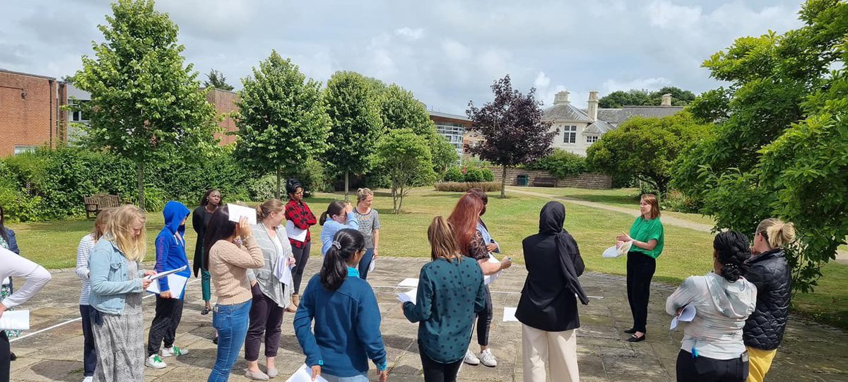 Taking Thomas Kilmann outside on a gorgeous Weds afternoon with the <a href="/WSLA_UK/">WSLA (Women's Sport Leadership Academy)</a> delegates 

#womeninleadership