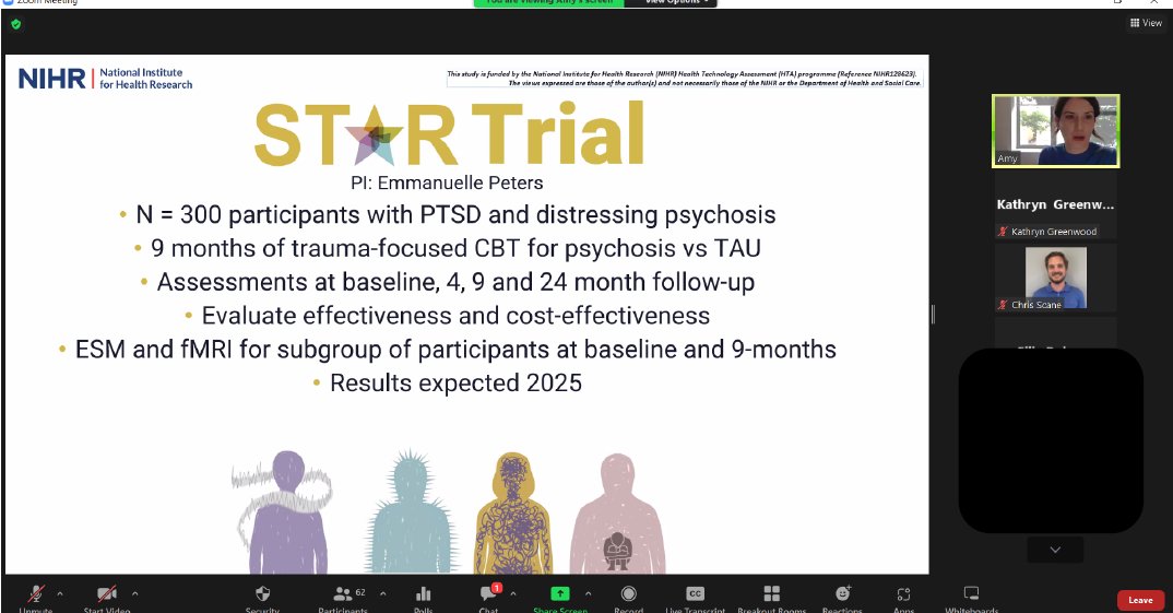<a href="/AmybHardy/">Amy Hardy</a> and Chris Scane introducing the <a href="/STARtrial_/">STAR Therapy Trial</a> therapy trial for people with PTSD and distressing psychosis experiences in Sussex <a href="/withoutstigma/">SPFT - No longer in use</a> <a href="/PPT_SPFT/">Psychological Professions SPFT</a> <a href="/Research_SPFT/">Research at Sussex Partnership NHS FT 💙</a>