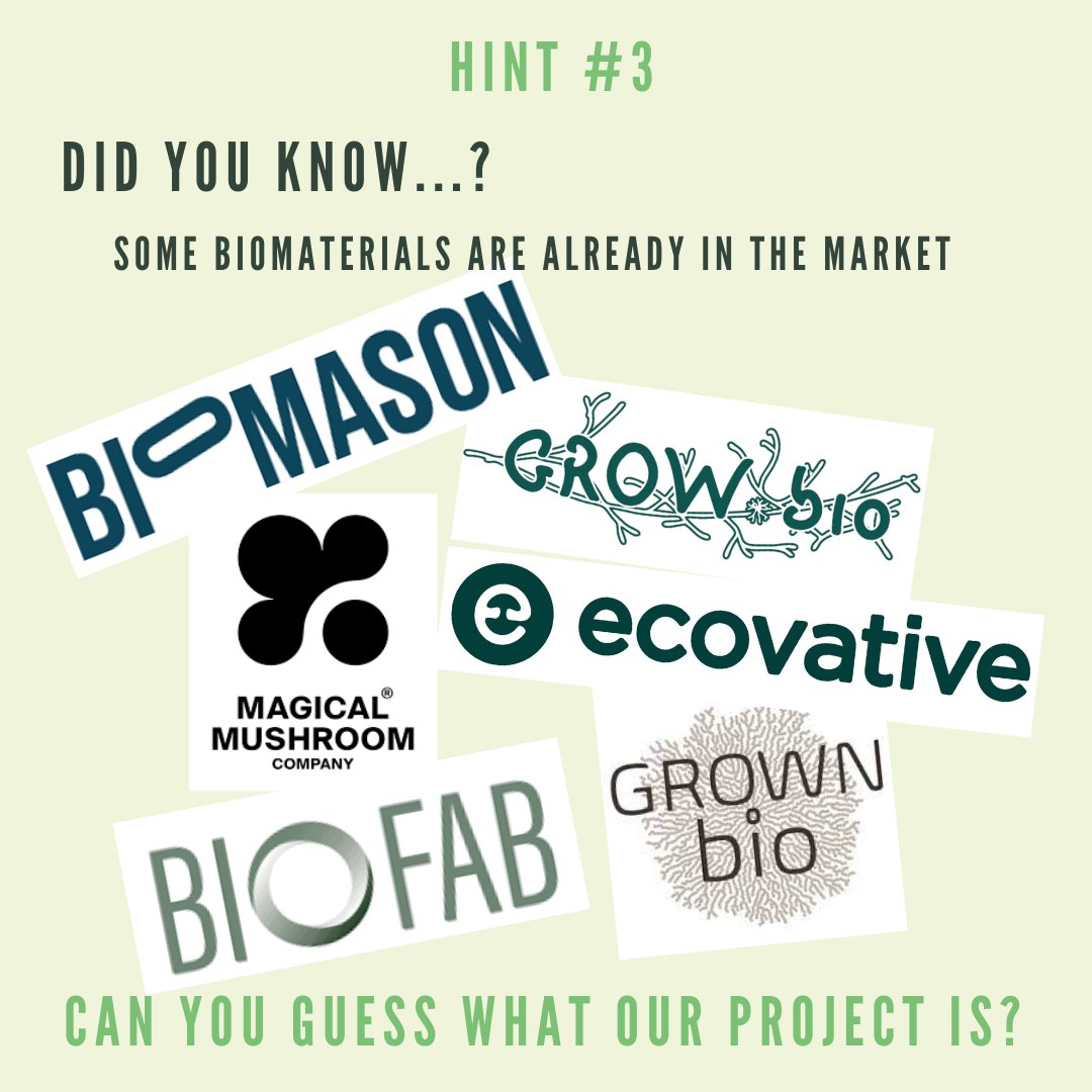 💥 5 days until project reveal!! 💥

Biomaterials are relatively new inventions, but some are readily available in the market. Some of the places where they are used include packaging, construction, fashion, and even foods!

#projectreveal #igem2022 #igem #biomaterial