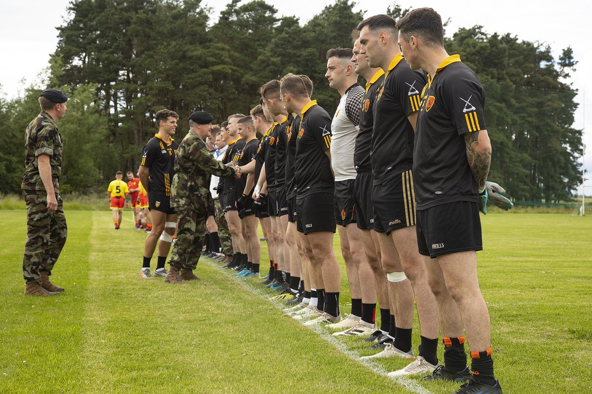 The 2022 DF Medical Services Gaelic Football final was held this afternoon in the Curragh. @28infantry lined up against the 2 Brigade HQ team in this eagerly anticipated & very tight match. 28 Infantry Battalion won on a score line of 1-13 to 1-08 after extra time.