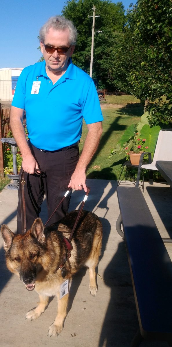 KyleKiper's tweet photo. #InternationalUmaDay Happy 12th Birthday to Veteran @Fidelco #GermanShepherd #GuideDog Uma! Over 9 years of dedicated government service, in over 25 states &amp; 5 countries. She even helped the Police catch a suspect, once on a day off! Possibly the oldest Active Duty Guide Dog! https://t.co/J9ZuApqymU