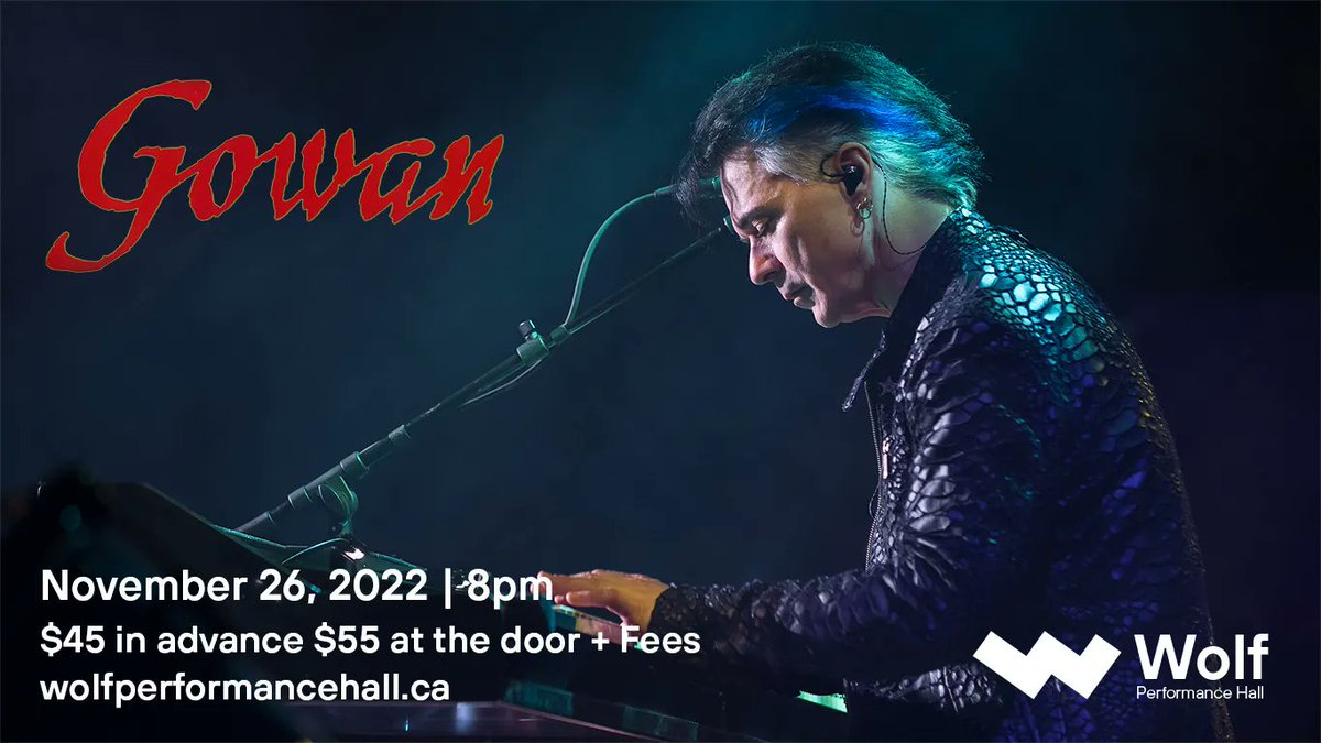 TheWolfLdn's tweet photo. Don't miss triple-platinum performer Gowan at the Wolf this Fall!

Tickets on sale: https://t.co/LqARy3HJYR

#LdnOnt #LdnEnt https://t.co/xvvumW7KH4