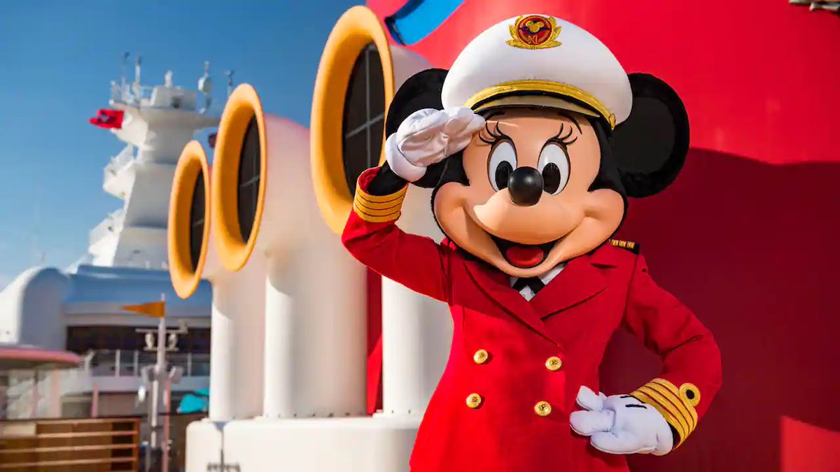SlyJabroni's tweet photo. Love that #CaptainMinnie is in charge on @DisneyCruise Line’s #DisneyWish. For once #MickeyMouse is secondary. Her intro: “Captain Minnie … and her friend, Captain Mickey!” #MinnieMouse #girlpower #cruise #cruiser #cruises #travel #wander #Disney #DisneyCruise #DisneyCruiseLine https://t.co/bq9bHSgMbA