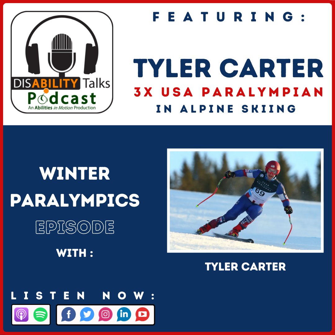 AIM_CIL_PA's tweet photo. Our latest episode of #DisabilityTalks is available NOW! Listen to 3x Paralympian @tcski2014 discuss his journey to the #Paralympics and his impressive career representing the USA!
LISTEN HERE: https://t.co/LmvgCuCnE7 https://t.co/e9VhV79ci9