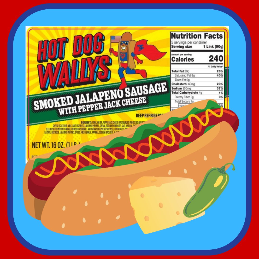 HotdogWallys's tweet photo. Inspired by our friend Trent whose favorite dog is the Jalepeño &amp; Cheese!
Thanks for all of your support! https://t.co/9z7tx7MCVj