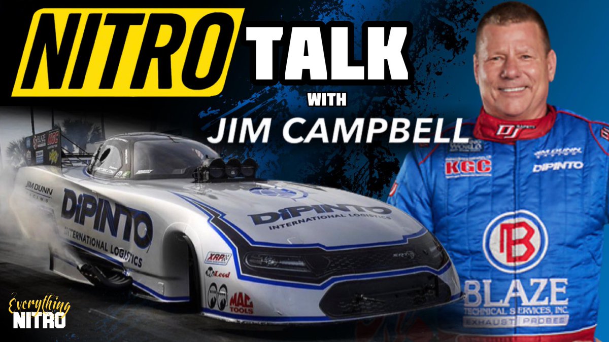 Check out this weeks episode of “NITRO Talk” with Funny Car driver Jim Campbell as we dive into his career in NHRA Drag Racing, driving for the legend Big Jim Dunn &amp; much more! 

#EverythingNITRO 

Click the link below to watch now! 
youtu.be/ltQ7GwQCy78
