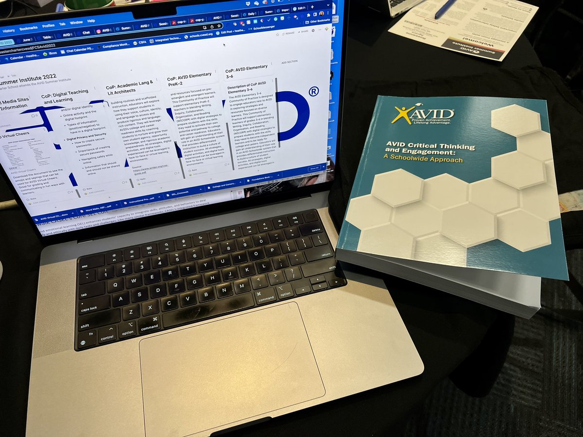 FeasterCharter's tweet photo. Excited to be with #FeasterLearns for the Summer Institute 2022 - #AVID4Possibility #AVIDFamily. Stay tuned for more summer learning from @mamawolfeto2 https://t.co/AI8PBI8lyh