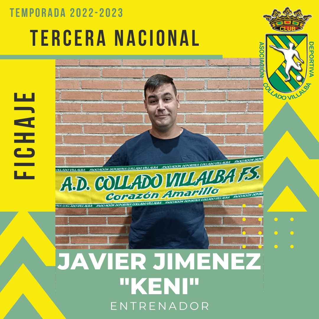 📢FICHAJE📢

TERCERA NACIONAL
Javier Jiménez "Keni" será el entrenador de nuestro equipo de Tercera Nacional para la temporada 22/23. 
BIENVENIDO!!!

#MallasVillalba
#LacadosJR
#LaCasona
#FantasíaExtraescolares
#LaLaguna
#ElRaso
#EvermanBarberShop
#123Villalba🟡🟢