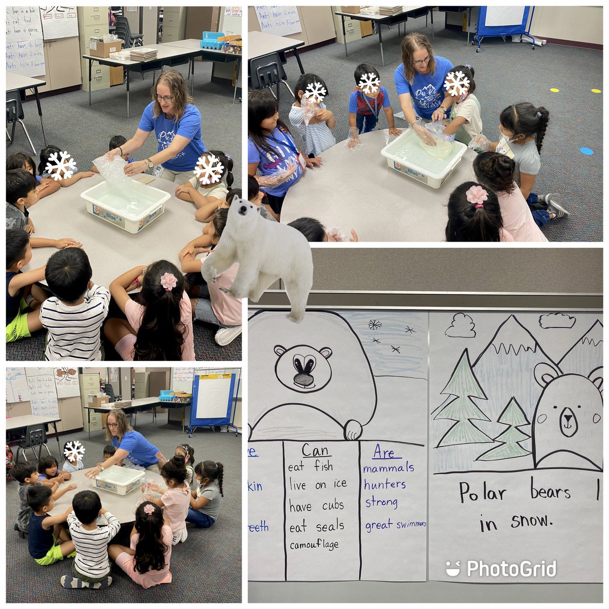 MindyHidalgo's tweet photo. Plunging Into A Polar Bear Science Experiment. Using ice and Crisco to replicate blubber, we discovered how Polar Bears can survive in ice and snow! #campLee22 #engaging #handson #campexplorer @CFISDELs @MsJessica_Parra @avalclark @msnelson_lieder @vogue68 https://t.co/7rFuYz8vdR