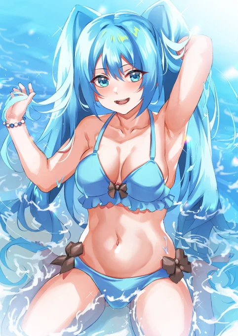 #初音ミク #VOCALOID 
熱い夏にはミク分補給をお忘れなく! 