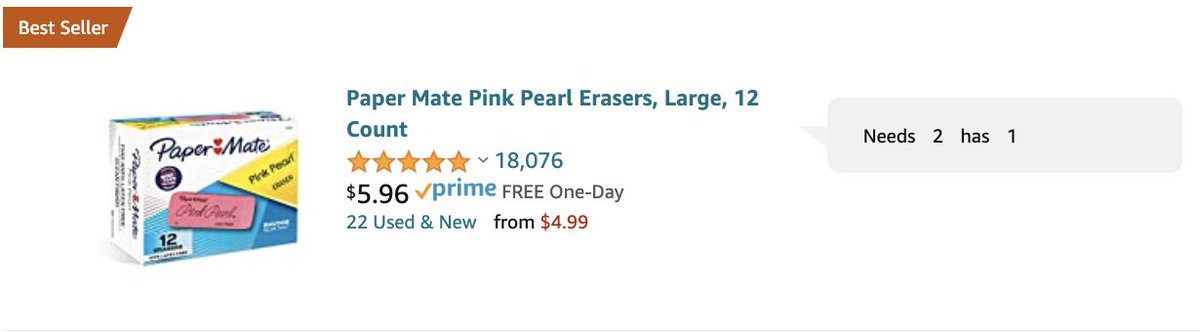 litforlearning_'s tweet photo. These are under $10 dollars just need one more pack of erasers for my class! Help to clear the list! #clearthelist #clearthelists #primeday #amazon #helpateacher #teachertoteacher #bettertogether #twitterangel
@amazon @HelpATeacher @teacher2teacher
https://t.co/Lxkz7z5oDN https://t.co/X2inuaM1Do