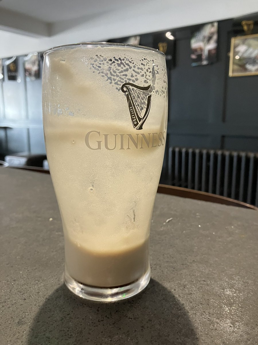 Guinness in Gormans bar, Mayobridge @GuinnessGuru <a href="/DiageoIreland/">Diageo Ireland</a> <a href="/GuinnessIreland/">Guinness Ireland</a> sweet milk