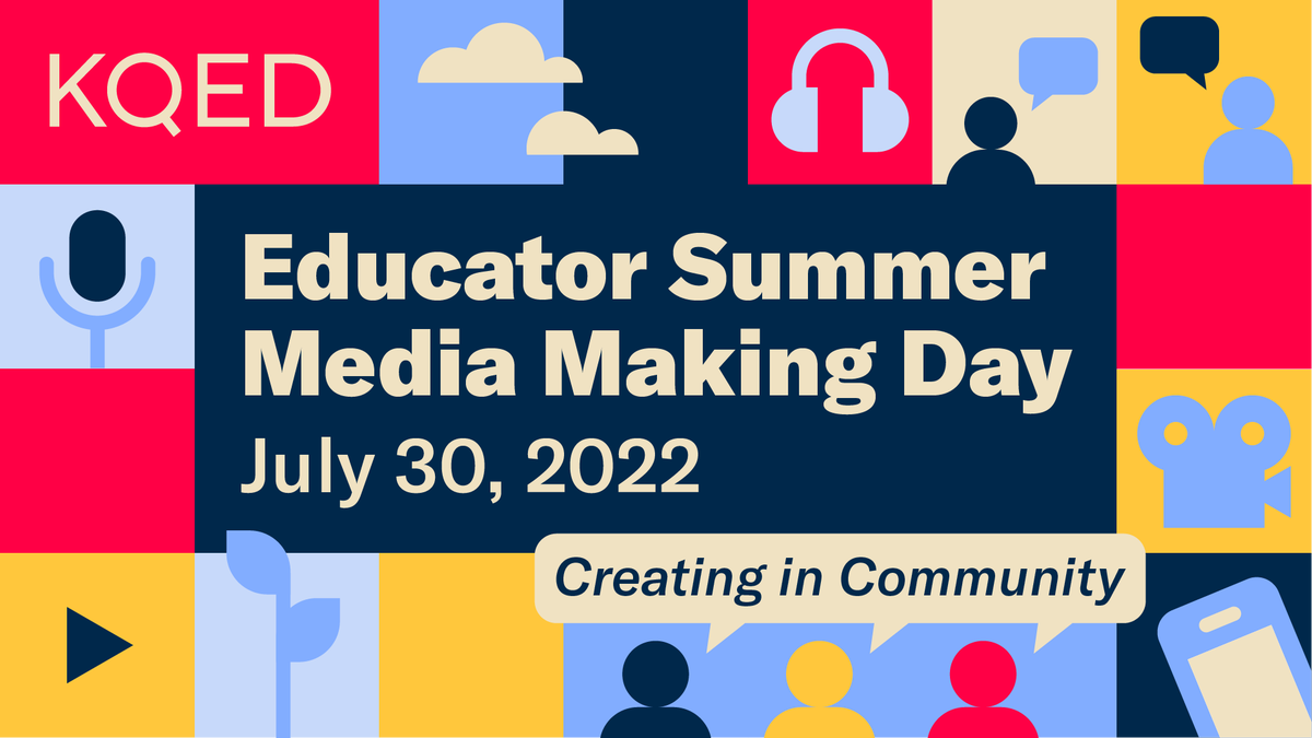 KQED Education (@kqededspace) on Twitter photo We’re hosting a fun #mediamaking #PD event at our HQ in SF on 7/30, incl. a keynote from <a href="/KQEDforum/">KQED Forum</a> hosts Mina Kim & Alexis Madrigal!
Learn how to make a podcast or mini-documentary so you can bring empowering media projects to your Ss. Register today! bit.ly/MediaMakingDay… We’re hosting a fun #mediamaking #PD event at our HQ in SF on 7/30, incl. a keynote from <a href="/KQEDforum/">KQED Forum</a> hosts Mina Kim & Alexis Madrigal!
Learn how to make a podcast or mini-documentary so you can bring empowering media projects to your Ss. Register today! bit.ly/MediaMakingDay…