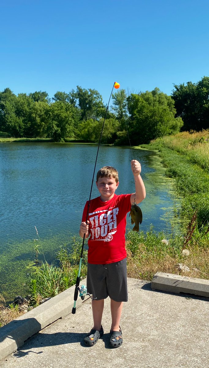 So much fun fishing today at Hartell! #TigerLegacy #summerschool @oulmankayla