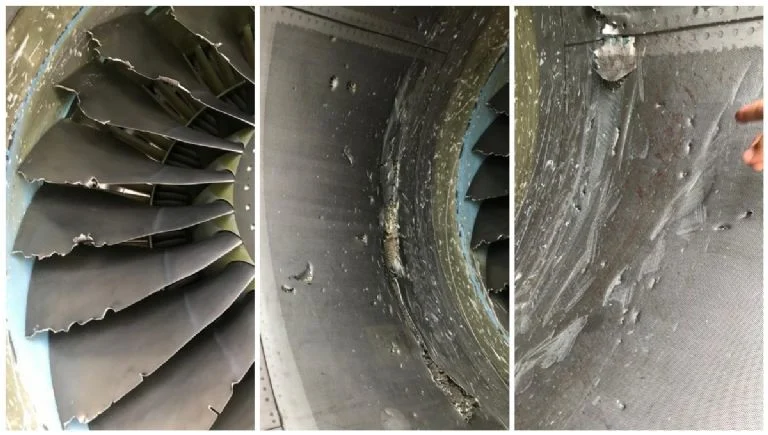 YucAlMomento's tweet photo. Así se vivió el incendio de una turbina en vuelo de #Aeroméxico.

Video: https://t.co/ZLjqTnBtp3 https://t.co/32ynPA67Ee