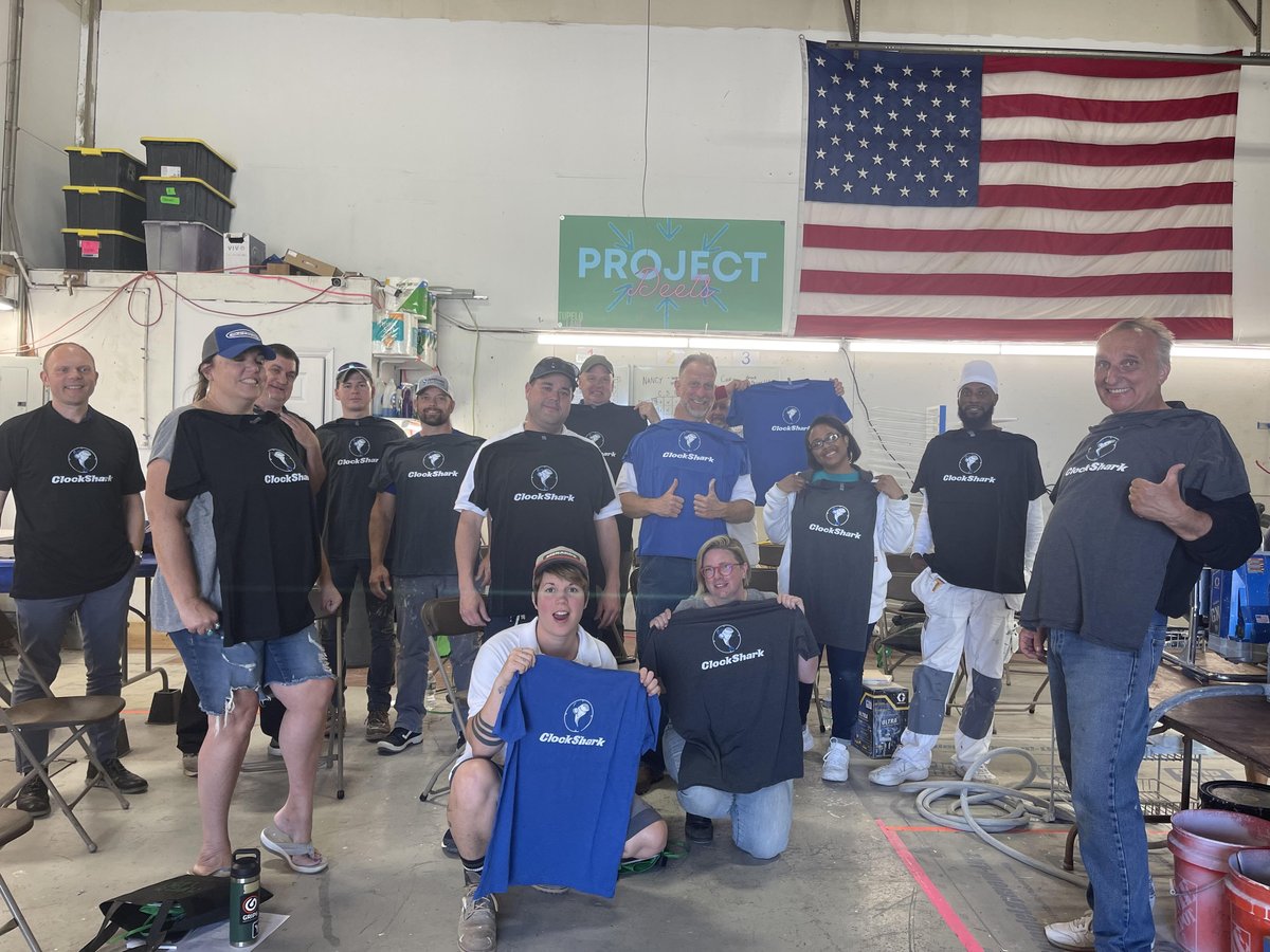 getclockshark's tweet image. Shoutout to @TupeloLnDesigns who hosted an event for their local PCA and rocked some ClockShark swag! We love seeing companies grow! #ClockShark #TupeloLaneDesigns #TimeClockSoftware #Painting #CustomerAppreciation