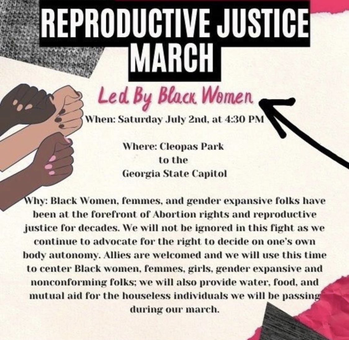 SamanthaRwrap's tweet photo. Protests happening in #Atlanta 

#protest #atlantaprotest #atlprotest https://t.co/ya3uTXbKU7