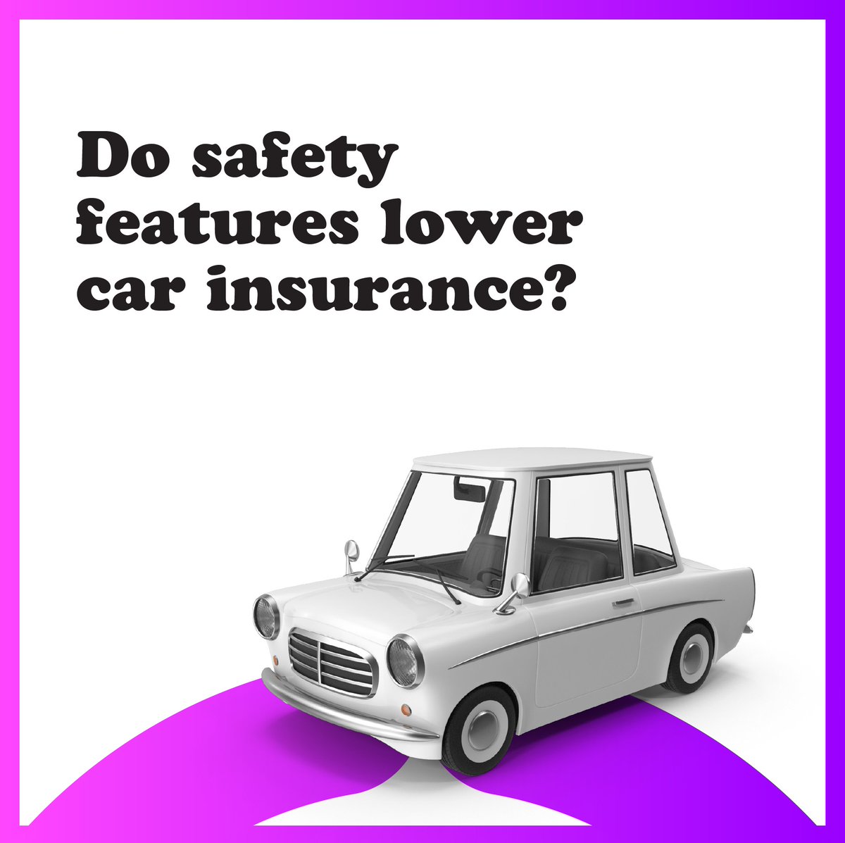 ahaInsuranceNow's tweet photo. They sure can! Your car's safety features are considered by your insurance company when they calculate your quote.
Learn more about how vehicle safety features affect auto insurance rates ๐ https://t.co/89RpMSmcT1
#carinsurance #vehiclesafety #safetyfeatures #insuranceFAQs https://t.co/nyuegLOEt9