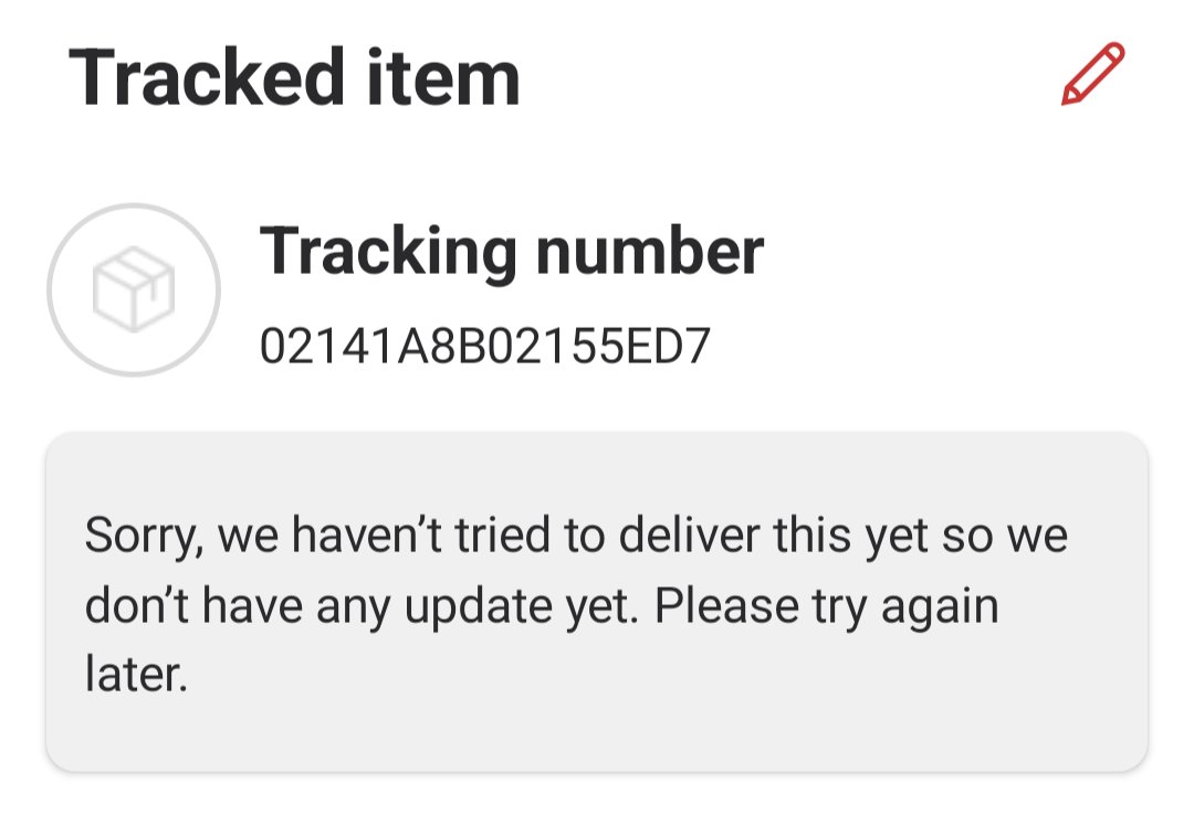 tim_shep's tweet photo. Argh! What does this mean @RoyalMail @RoyalMailHelp? WHY haven't you "tried to deliver" a small parcel I sent first class on 23 June yet? What could have happened to delay it this much from the next-working-day aim? If you've lost it, why add insult to injury with a 10 day wait!? https://t.co/6tIC49OFP3