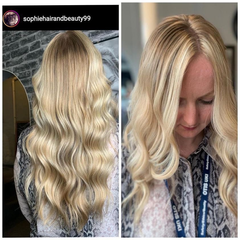 montibellouk's tweet photo. We love this balayage refresh from Sophiehairandbeauty99 over on insta. Stunning blondes mixed with Montibello Silaplex for strength, vitality and beautiful shine 💕 #montibello #silaplex #balayage #blondelovers https://t.co/tkU9DdSGSt