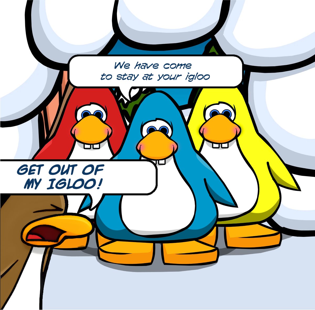 CLUB PENGUIN MEMES WITH COMFORTS - Comic Studio