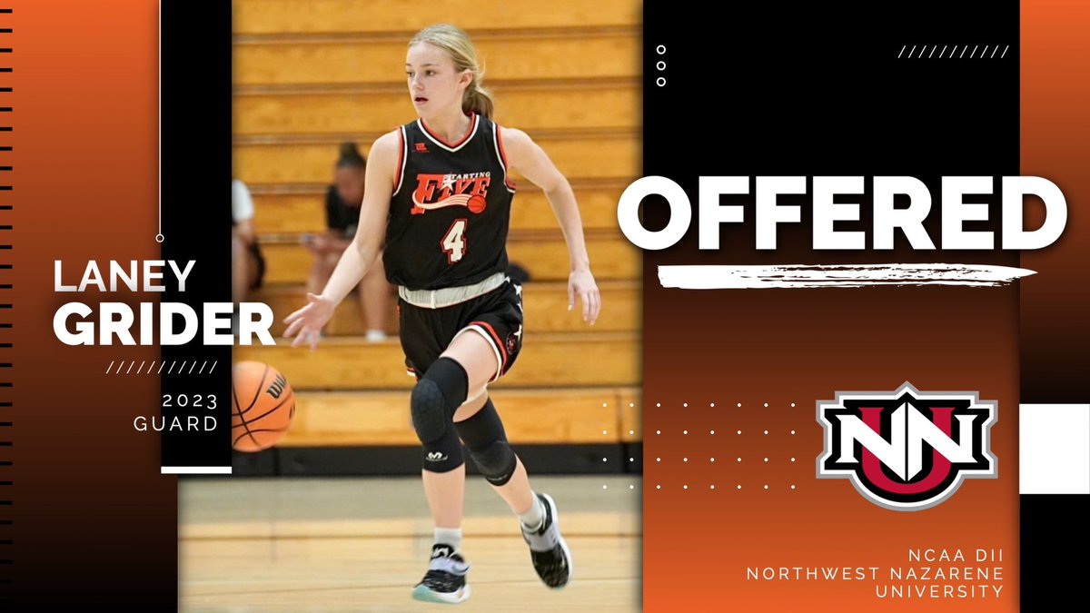 Starting5Bball's tweet photo. 2023 G Laney Grider (Hart High School / CA) has been offered by Northwest Nazarene University.

@LaneyGrider04 @SignalSports @Tarek_Fattal @pollonpreps @haleymsawyer https://t.co/ohWFpoEjsv