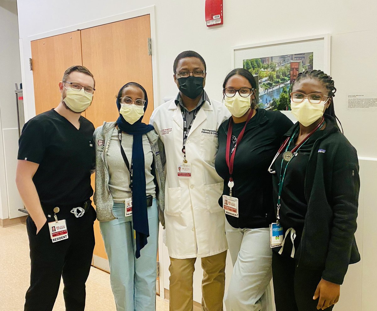 Deji Adegunsoye, MD, PhD (@drdayjee) on Twitter photo Amazing to work with this all-star housestaff team of <a href="/UChicagoMed/">UChicago Medicine</a> doctors who held down the ICU fort before the new July interns rolled in!!!
#DiversityRocks #AtTheForefront Amazing to work with this all-star housestaff team of <a href="/UChicagoMed/">UChicago Medicine</a> doctors who held down the ICU fort before the new July interns rolled in!!!
#DiversityRocks #AtTheForefront