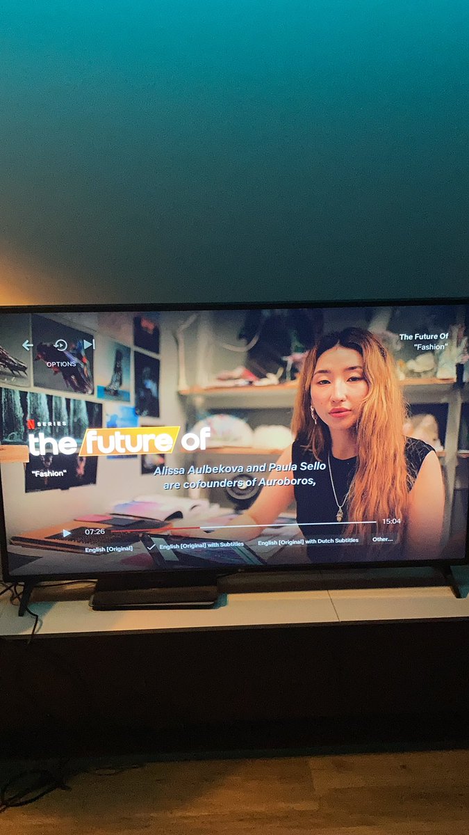 Can’t believe the far future is so nearby 
More people shall wake up from NOW
And think creatively of a self made Future
Where various people share and benefit 

<a href="/netflix/">Netflix</a> , thank you for streaming this show: “TheFutureOf”. It’s compelling 

Congrats <a href="/AAulbekova/">Alissa Aulbekova</a> &amp; <a href="/sello_paula/">Paula Sello</a> 

@