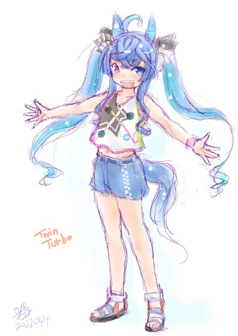 おはようございます。
涼しげなターボ師匠再掲 