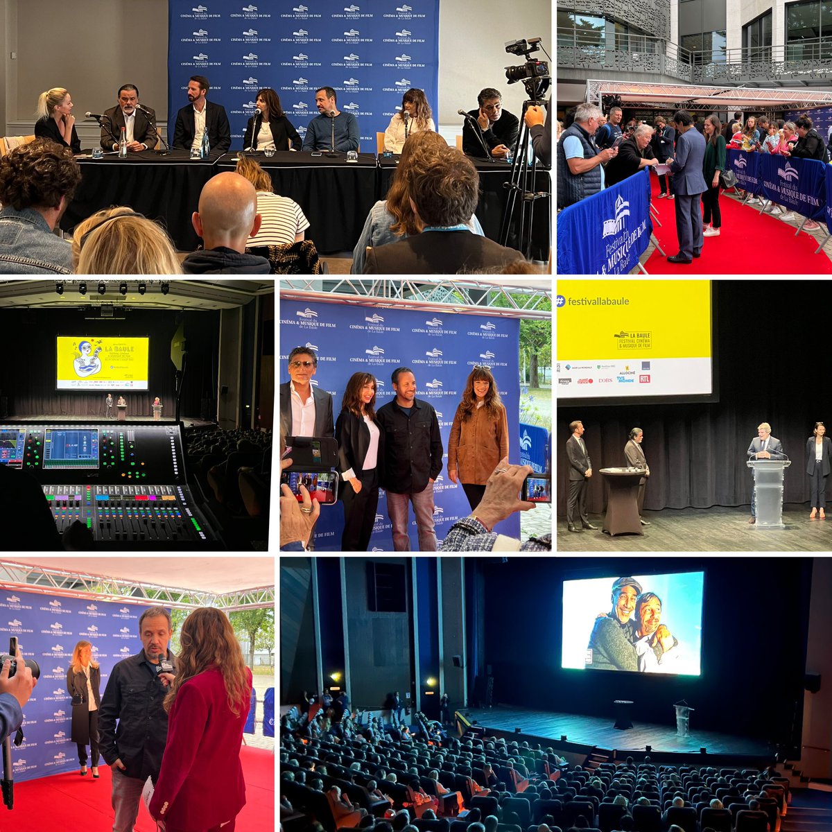 LaBauleEvents's tweet photo. 🌟 Nouvelle édition 2022 du @FestivalLaBaule ! 👏 Programme intense et plein d’émotions pour fêter le #cinema et la #musique de film. 

📸 Temps forts 1ère journée #festival. Soirée d’ouverture au Palais. 

#festivallabaule #labaule #evenement #labauleevenements #cacestlabaule https://t.co/zx0dNHjW47