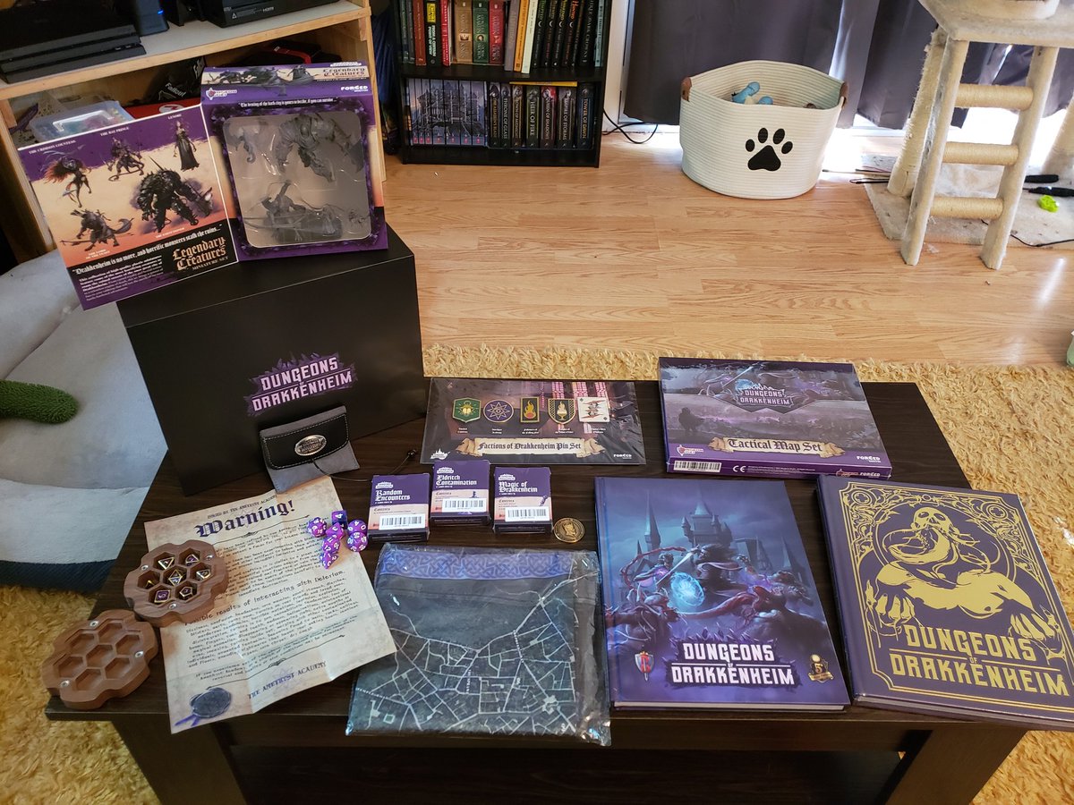 Received my Dungeons of Drakkenheim Kickstarter today! Everything is premium and so beautiful. Well worth the wait and backing! Phenomenal job @dungeon_dudes @KaiInRealLife 
#dungeonsanddragons #5e #DnD #dungeondudes #dungeonsofdrakkenheim