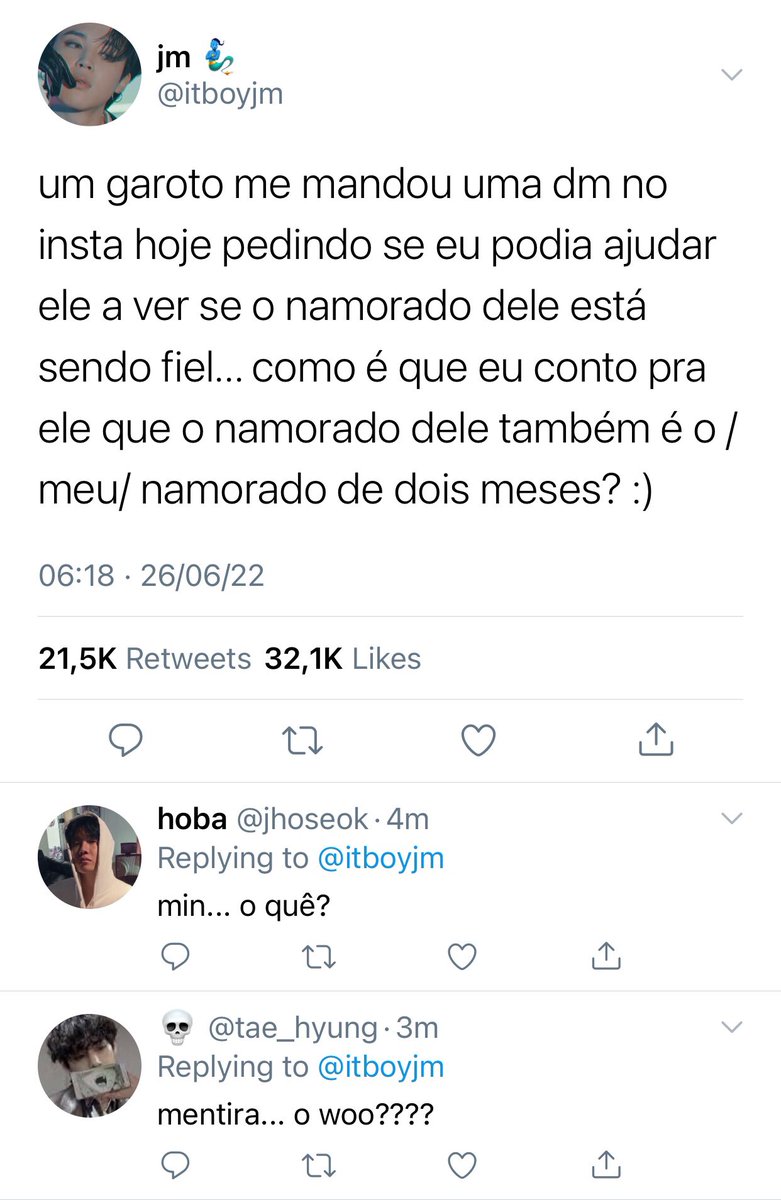 SEOKJINlE's tweet photo. sweet revenge — #jikook au

onde jimin tem uma conta no insta onde ele ajuda as pessoas a descobrirem se o seu parceiro/a/e é leal — um dia, jungkook pede ajuda a ele, fazendo jimin perceber que a pessoa infiel é /seu/ namorado, que estava ficando com ele e com jungkook. https://t.co/AZmjkASLRZ