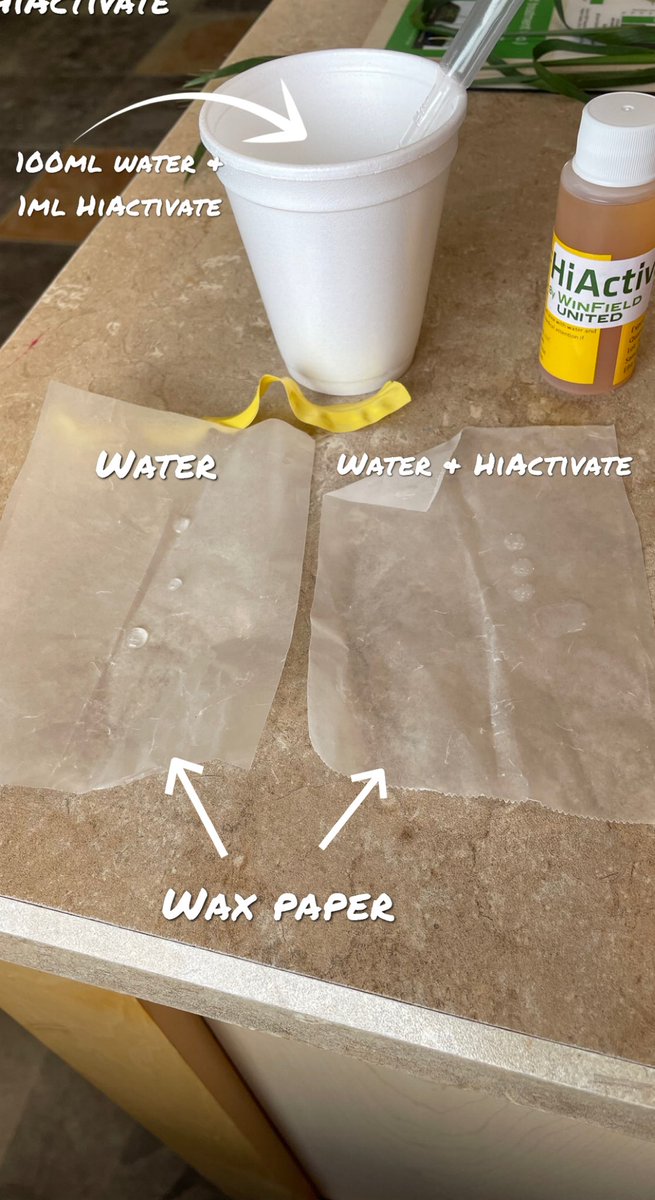 agra_ham's tweet photo. Had time today to learn more about HiActivate with the AITP with @WinFieldCanada! 

HiActivate reduces surface tension! This allows droplets of spray solution to spread out over the leaf to improved coverage and uptake! 

@GMacsAgTeam #WestCdnAg #WUAcademy #gmacsagteam https://t.co/rM9jP2YvcX