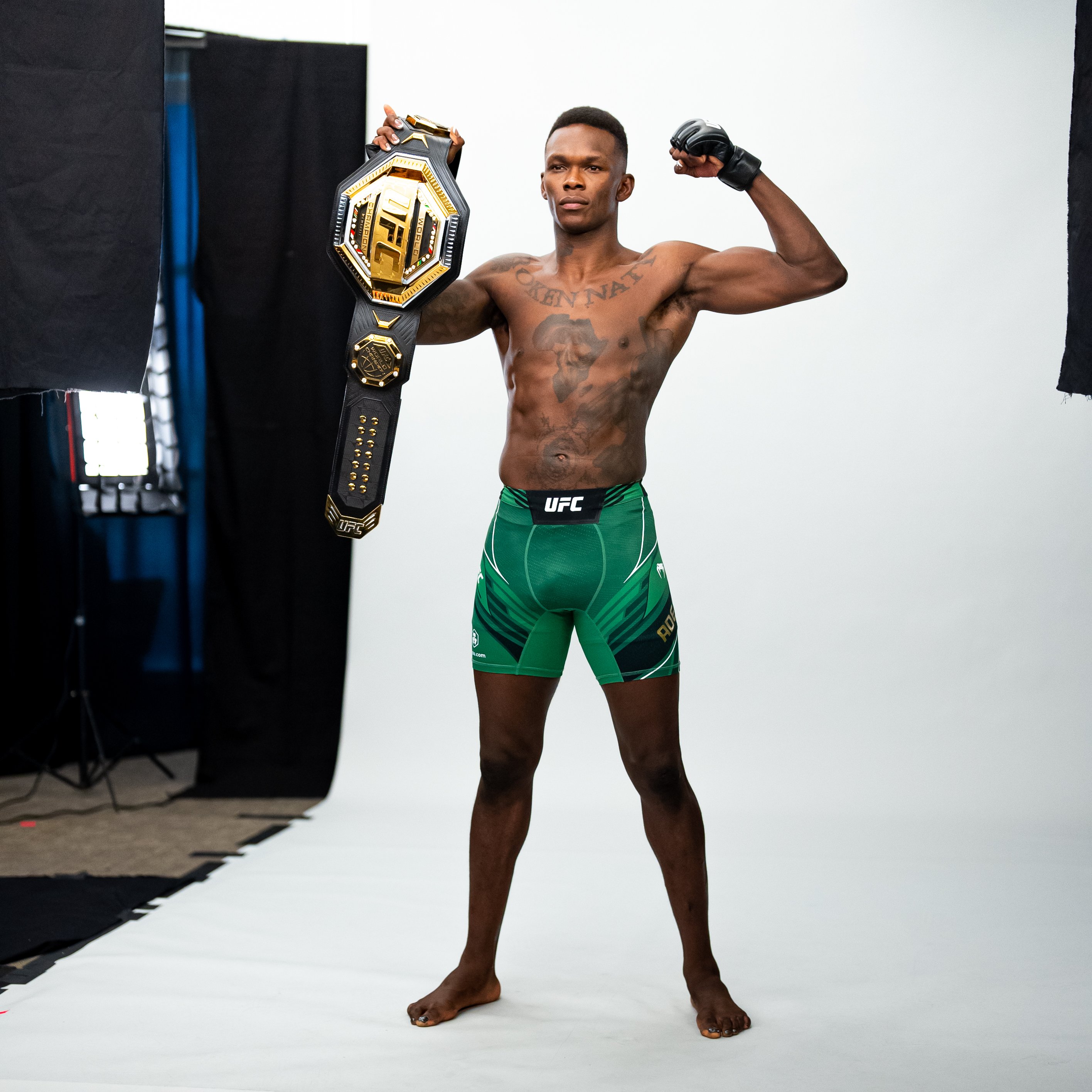 UFC on X: Izzy rocking the green & gold shorts 👀🔥 [ #UFC276, #UFCFightWeek, Saturday
