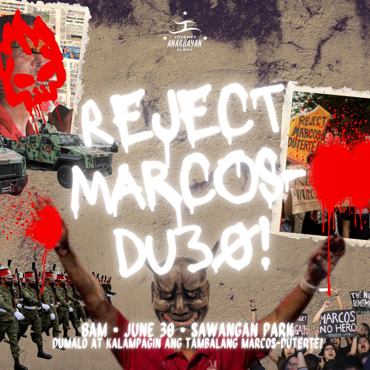 Ipaglaban natin ang kolektibong bukas ng Pilipinas. Dumalo at magpadalo!

Caravan-Protest
8 am, Sawangan Park

#MarcosItakwil
#RejectMarcosDuterte

Basahin ng buo: m.facebook.com/story.php?stor…