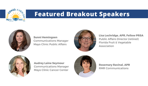 More speakers revealed for SunCon 2022! All of the breakout sessions are now listed on the SunCon 2022 website prsasunshine.org/district-confe…
👉 Haven't registered yet? Registration ends July 15. <a href="/PRSASunshine/">PRSA Sunshine District</a>  <a href="/PRSAMiami/">PRSA Miami</a> <a href="/PRSATampaBay/">PRSA Tampa Bay</a> <a href="/PRSAGulfCoast/">PRSA Gulf Coast</a> <a href="/PRSAPalmBeach/">PRSAPalmBeach</a> <a href="/PRSAFTL/">PRSA Fort Lauderdale</a>