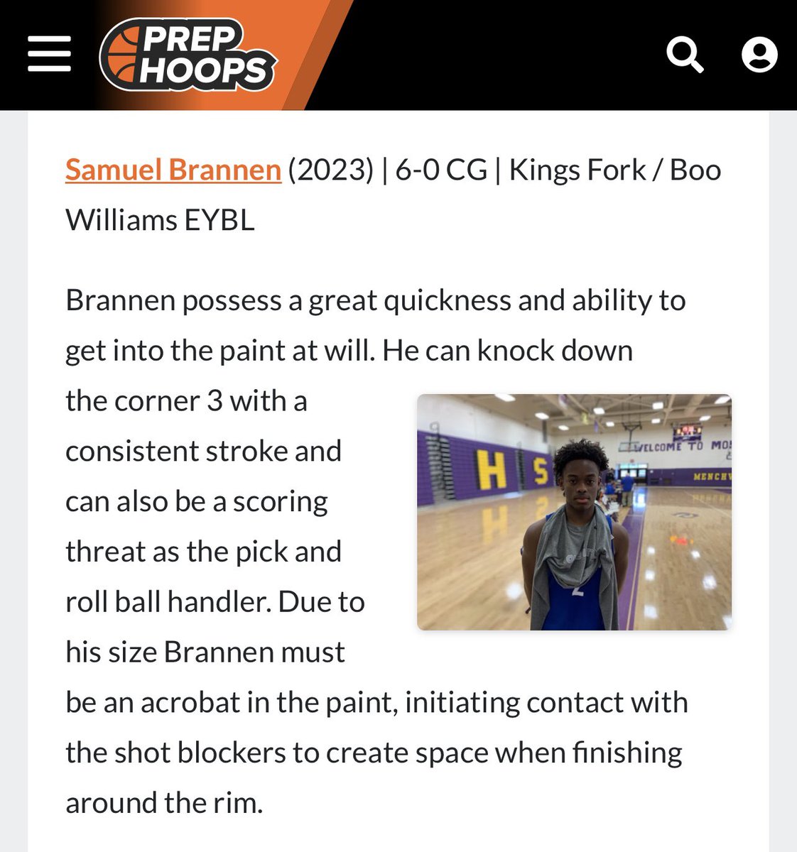 yobrannen's tweet photo. Thank you @PrepHoopsVA for the shoutout. Still rising. #bwslmade #champeffect2023 @BooWilliamsAAU @jgovereasy #wethefork https://t.co/tRCSoQ3LOy