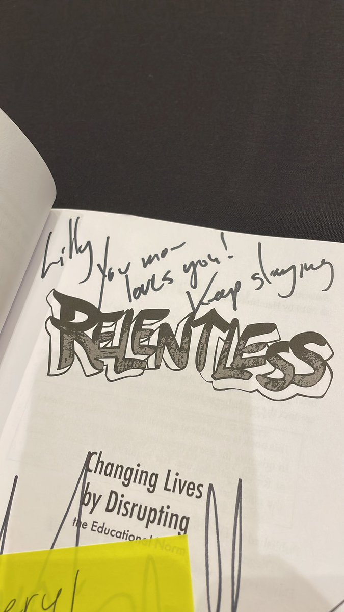 “Keep Slaying!”a message from <a href="/brewerhm/">Hamish Brewer</a> to Lily!  #NWEAFusion I laughed, I cried, I danced, and I learned. Thank you 🫶🏼 don’t forget your students love you as much as you love them! #relentless