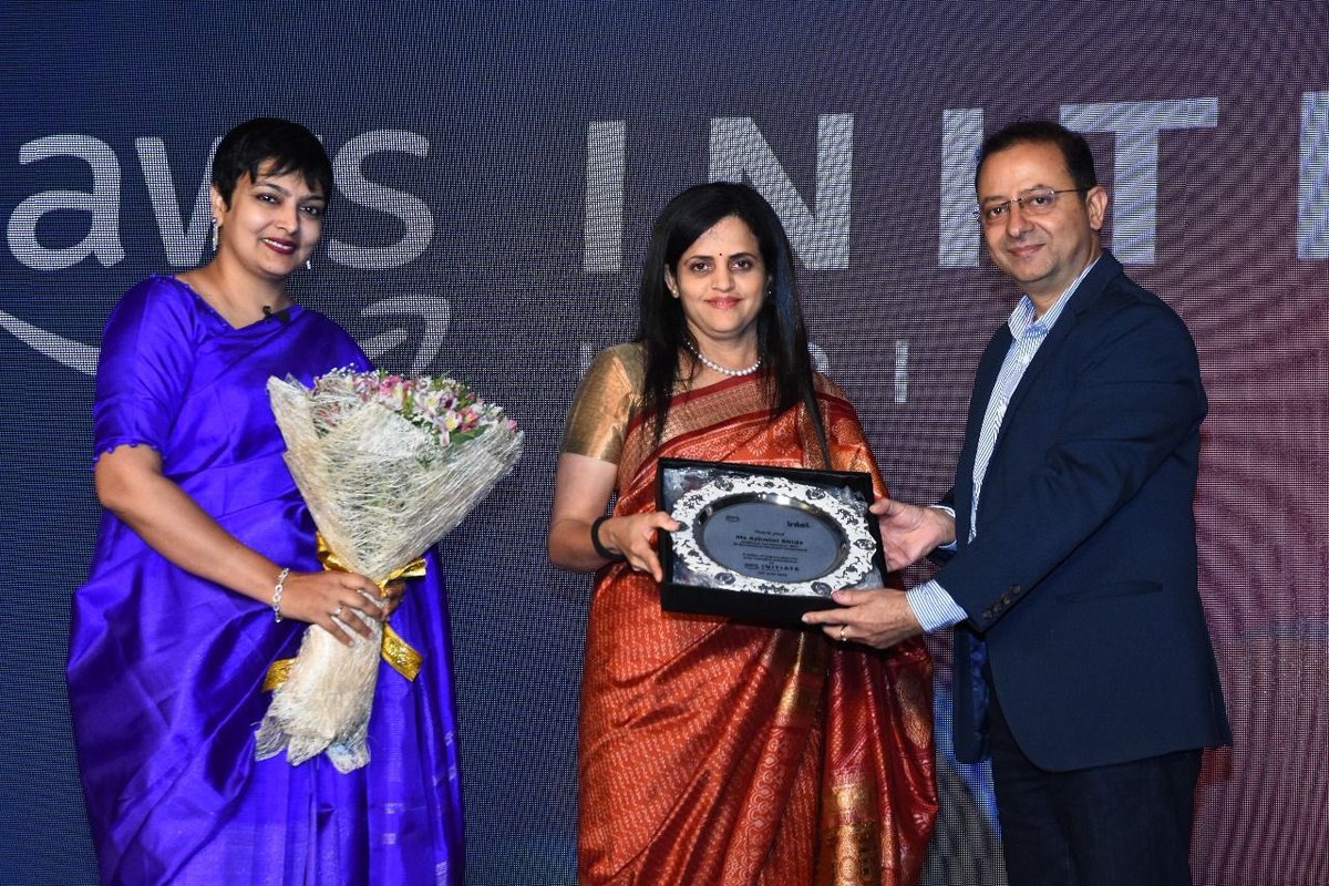 AshwiniBhide's tweet image. It was a pleasure to be invited as a key note speaker at #AWS Initiate Day at #Mumbai and present the story of @mybmc‘s various #IT initiatives and #TechEnabled #Governance.
