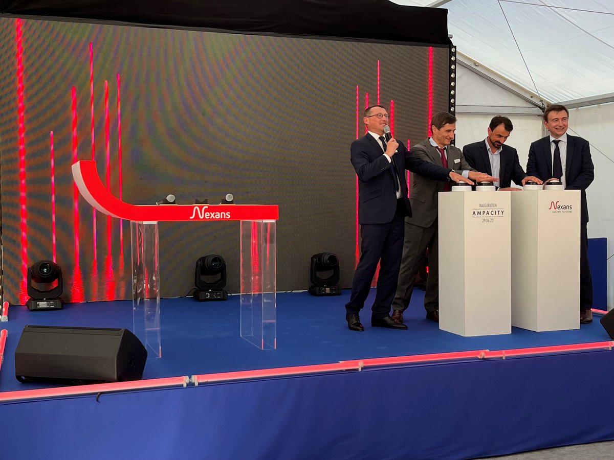 Nexans_ChGuerin's tweet photo. Welcome to #AmpaCity!
Today more than ever, we aim to electrify the future of a sustainable world.
#Sustainability #Innovation #Lyon @Nexans_ https://t.co/N3wxyA5ShD