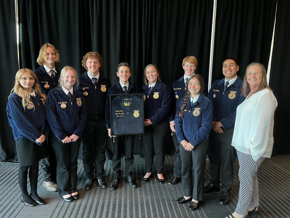 NationFordFFA's tweet photo. Great time @SCFFAOfficers FFA State Convention! We celebrated Cayden Gates as State President, Forrest Rozelle: Region 2 STAR &amp; proficiency winner; State degree recipients: Nick Antley, Forrest Rozelle, &amp; Sophia VanBibber. @FortMillSD @nfhs_official @NationalFFA https://t.co/BQOaAUYbfF