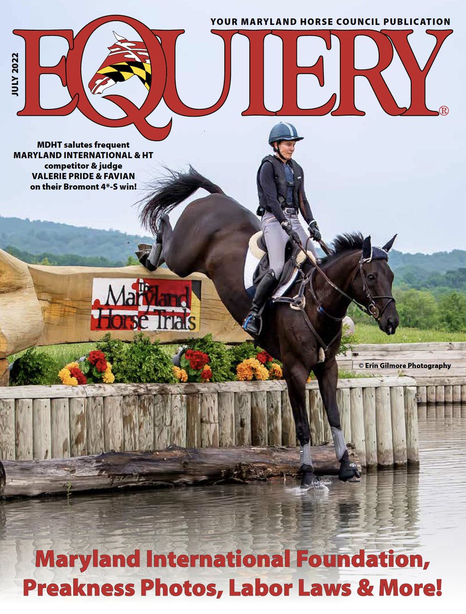 MDHorseCouncil's tweet photo. The July issue of the #Equiery is now in stores - Pick up a copy to keep up with Maryland's horses. https://t.co/Ba8aV50mlf