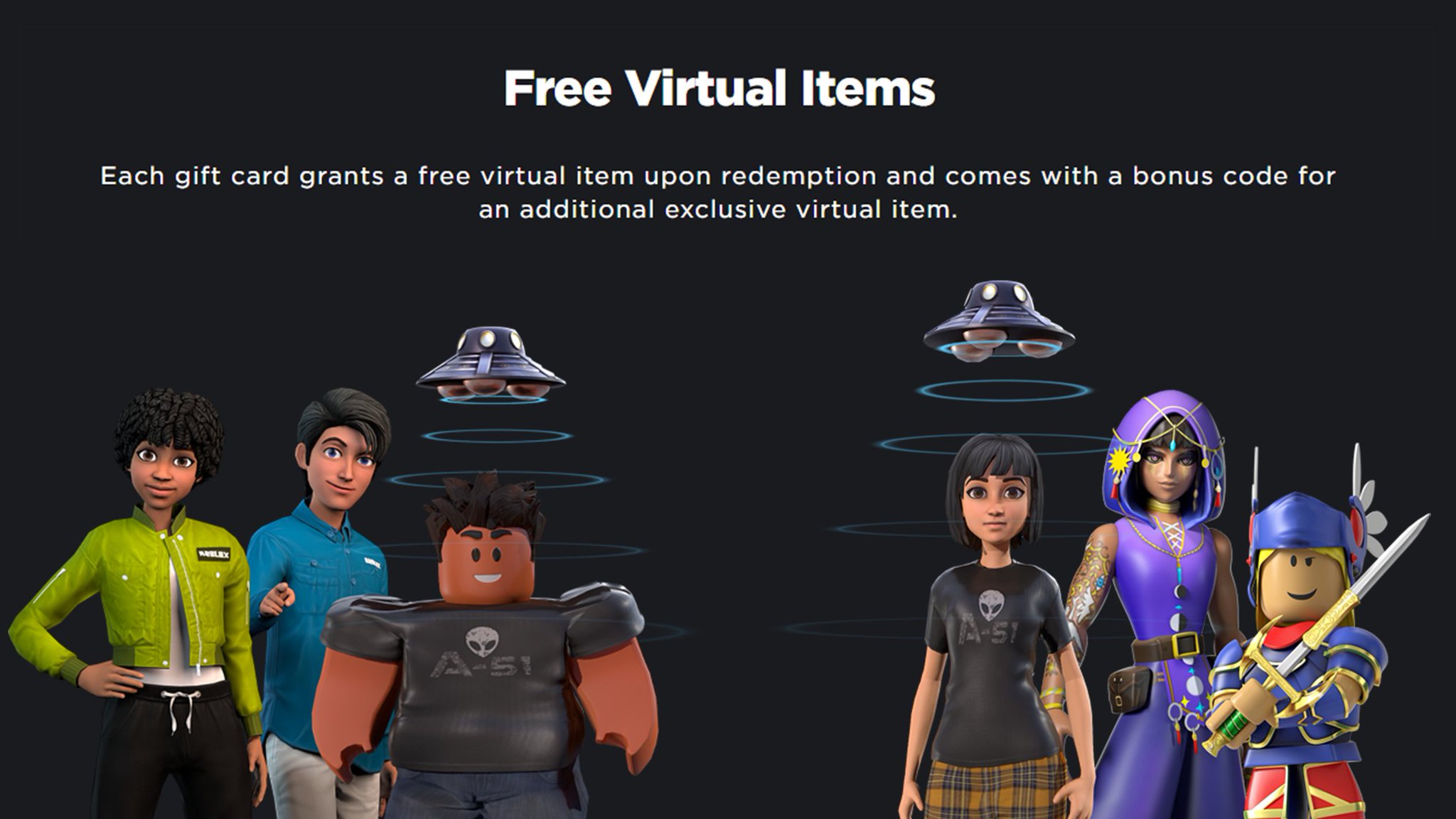 Bloxy News on X: Give the gift of play with a free virtual avatar item  included every purchase of a #Roblox Gift Card. 🌵 Check out the items and  their corresponding stores