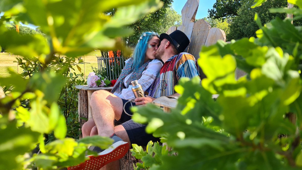 Richjmac85's tweet photo. Engaged on the Wednesday, Stag and Hen do on the Saturday, @glastonbury Married on the Sunday, made the papers on Tuesday. What a @glastonbury this was! Thanks for the most special time everyone!! @emilyeavis @KimDakin1 @kellymarie7880 @cineramageddon 
See you next year!? https://t.co/OZF30NAAsE