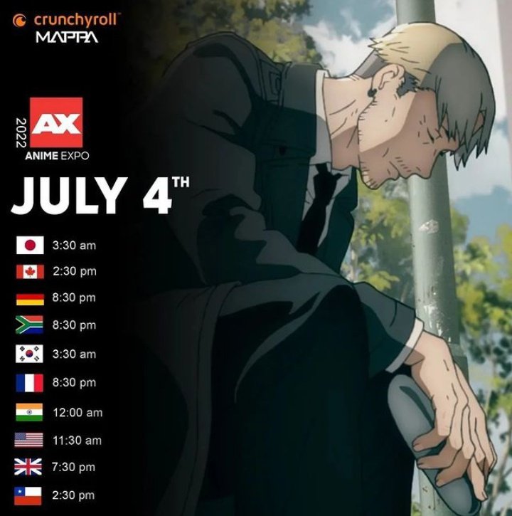 CHAINSAW MAN NEWS on Twitter The following is a list of times for the Chainsaw  Man Panel at Anime Expo 2022 Please bookmark or save this image so you  know what time