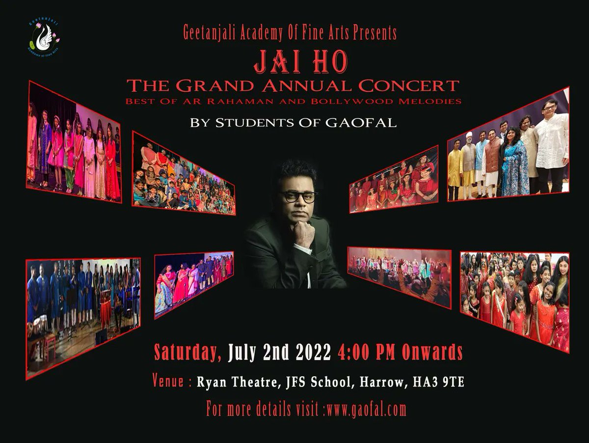 desi_curry's tweet photo. Our humble tribute to the legend @arrahman . Over a 100 students ages 5 - 70 will be performing. https://t.co/D8nUspT7XI