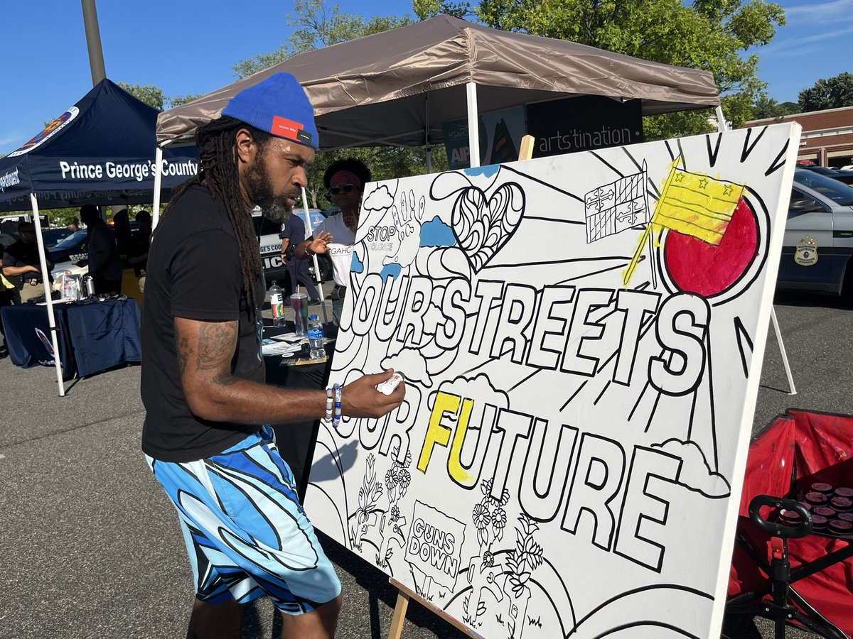 PGSAONEWS's tweet photo. The “Our Streets, Our Future” kickoff was amazing. Thank you to everyone who came out. As @SABraveboy says this is a “movement to take a stand against gun violence.” We look forward to everyone continuing to join us at other events throughout the summer & fall. #OSOF https://t.co/1CvLv7ijdP