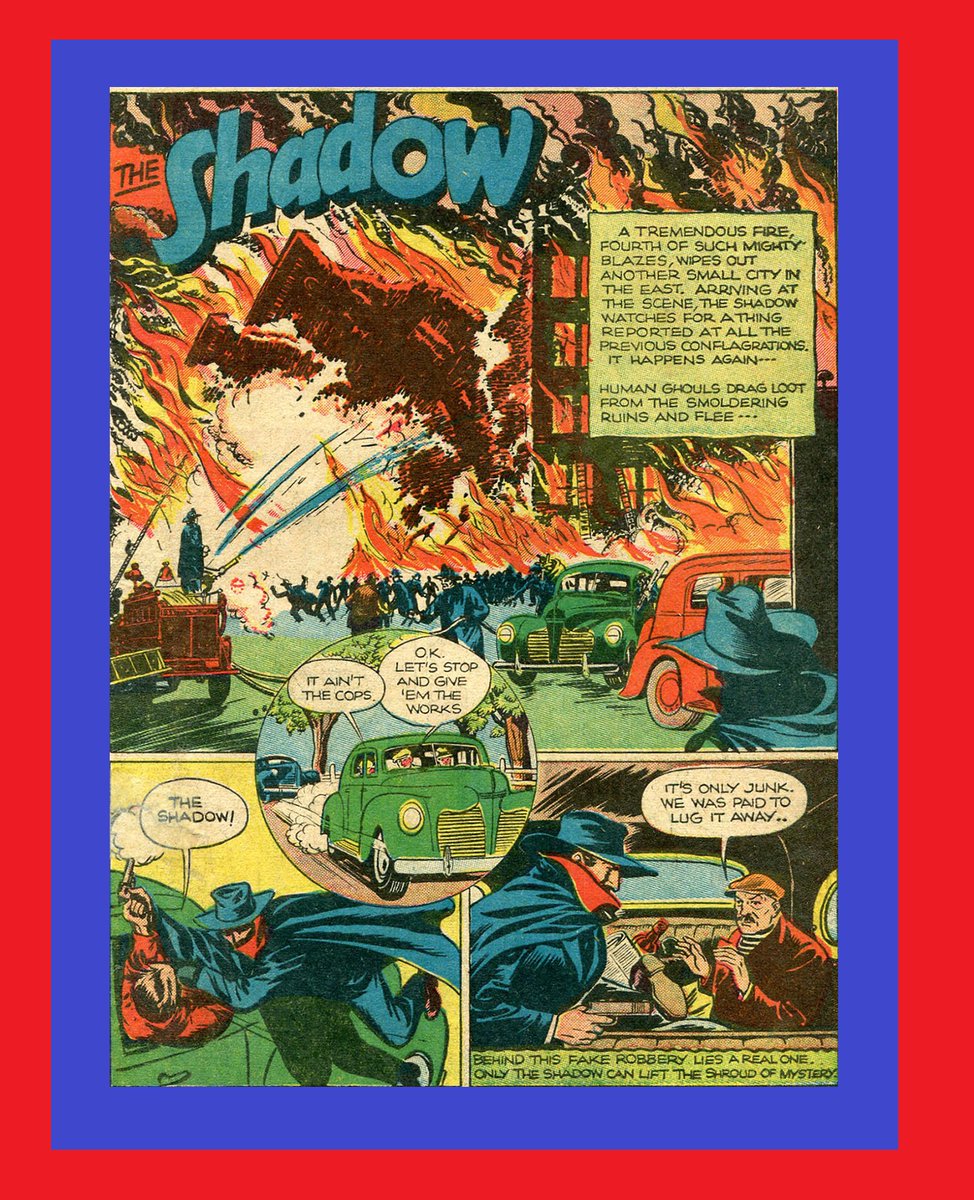 HeroesUnited_4's tweet photo. #TheShadow - The Shadow Comics-Vol 1, Issue 5, July 1940- The Shadow battles Huxley Drune, "Master of the Salamanders," as Salamander gang sets fires and use asbestos suits to steal! #CrimeDoesNotPay. #StreetAndSmith Publications. The #ShadowKnows #ShadowComics #MysteryMen /1of3 https://t.co/WnjGNfjWvc