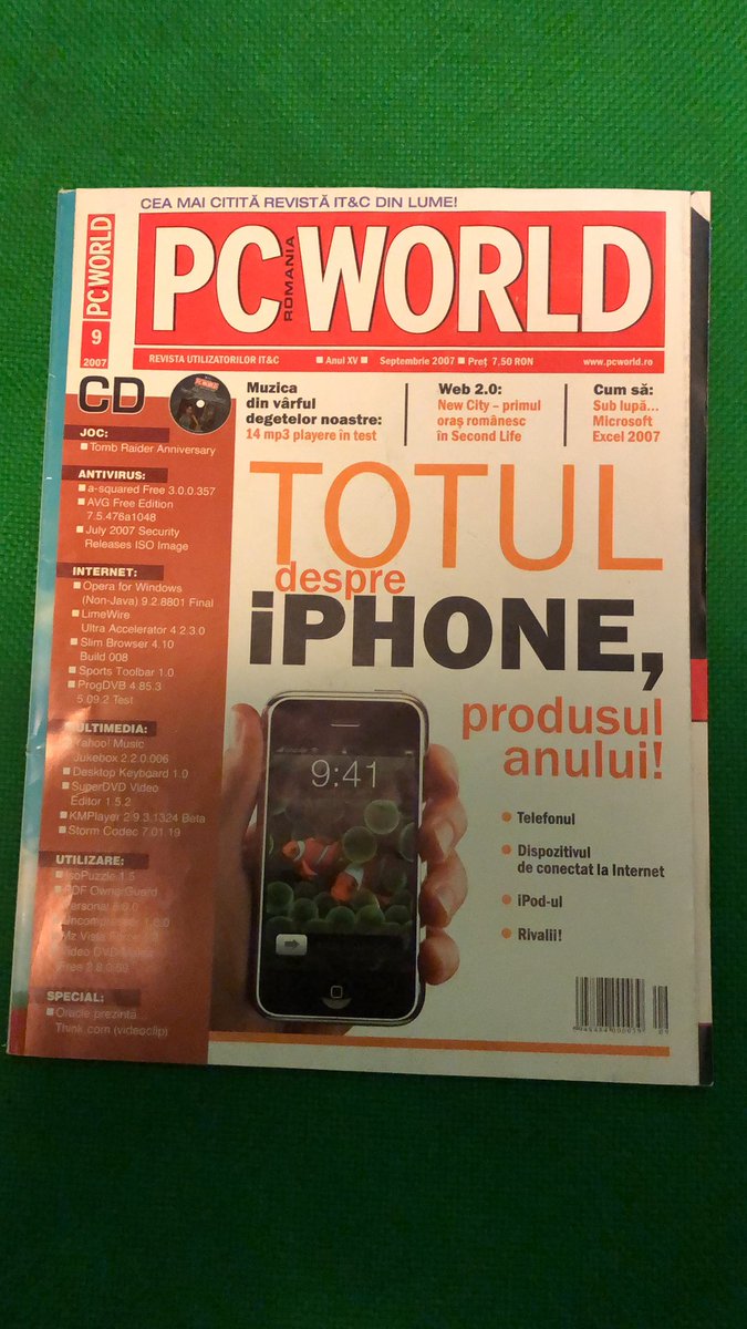 stere's tweet photo. @speedify @Apple @alexgizis @bhanagrover @mkane716 @ryanjvandongen I was working for @pcworld Romania at that time - I remember the hype… and that moment when it arrived for testing in the lab… still got my archive https://t.co/OU8S5uj5Yu